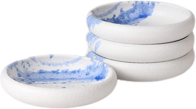 Set of 4 Serving Dishes,Salad Bowl Set,Dessert Plate,Appetizer Plate ,5.5 In