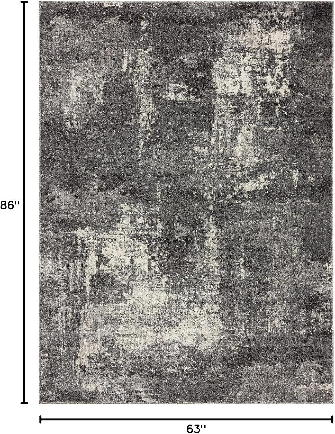 LUXE WEAVERS Modern Abstract Gray 5X7 Area Rug