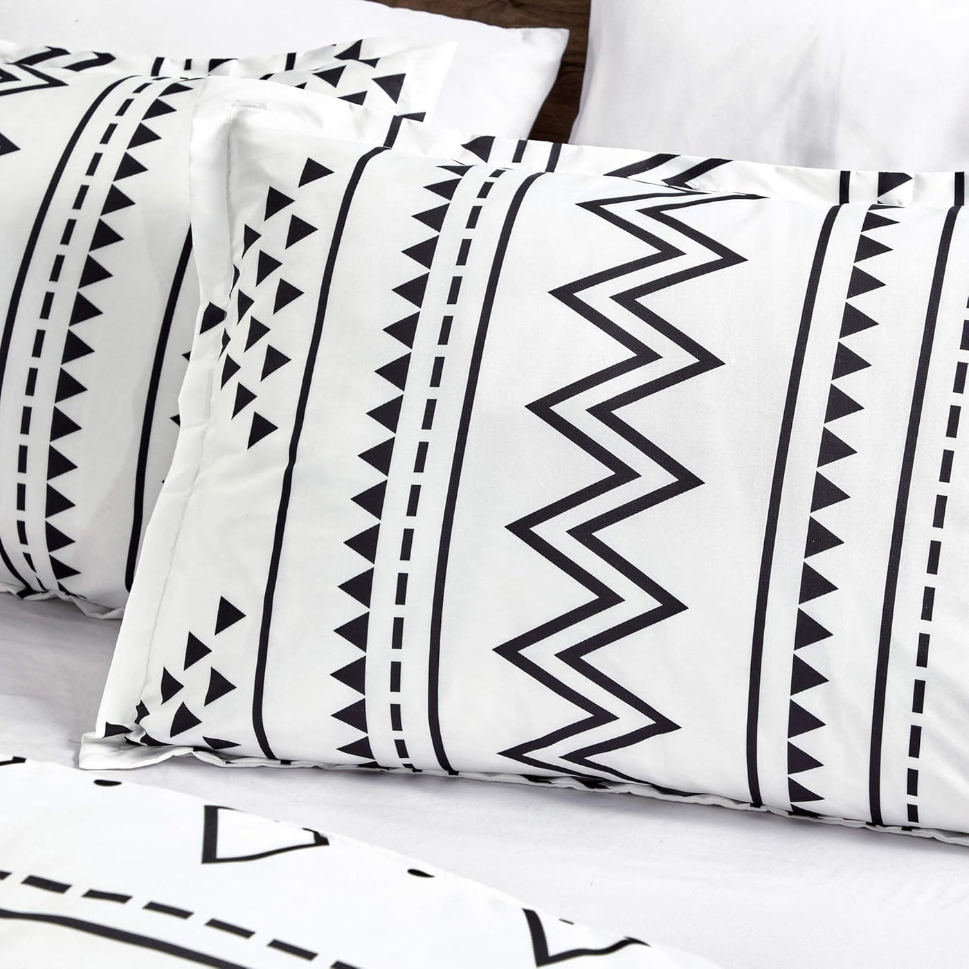 Queen Size Aztec Comforter Sets - Luxury  Microfiber Bedding (6 Piece Set)