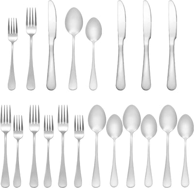 Silverware Set 20 Piece Stainless Steel Flatware Dishwasher Safe 