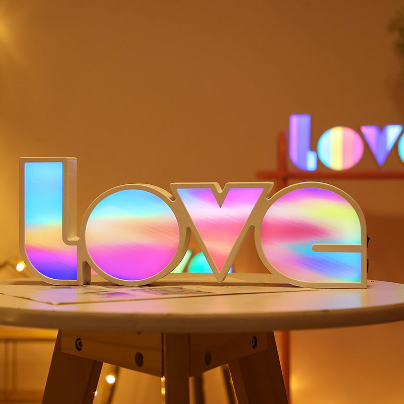 LED LOVE Light for Dorm Room, Girlfriend,  Birthday Wedding Party  Decor