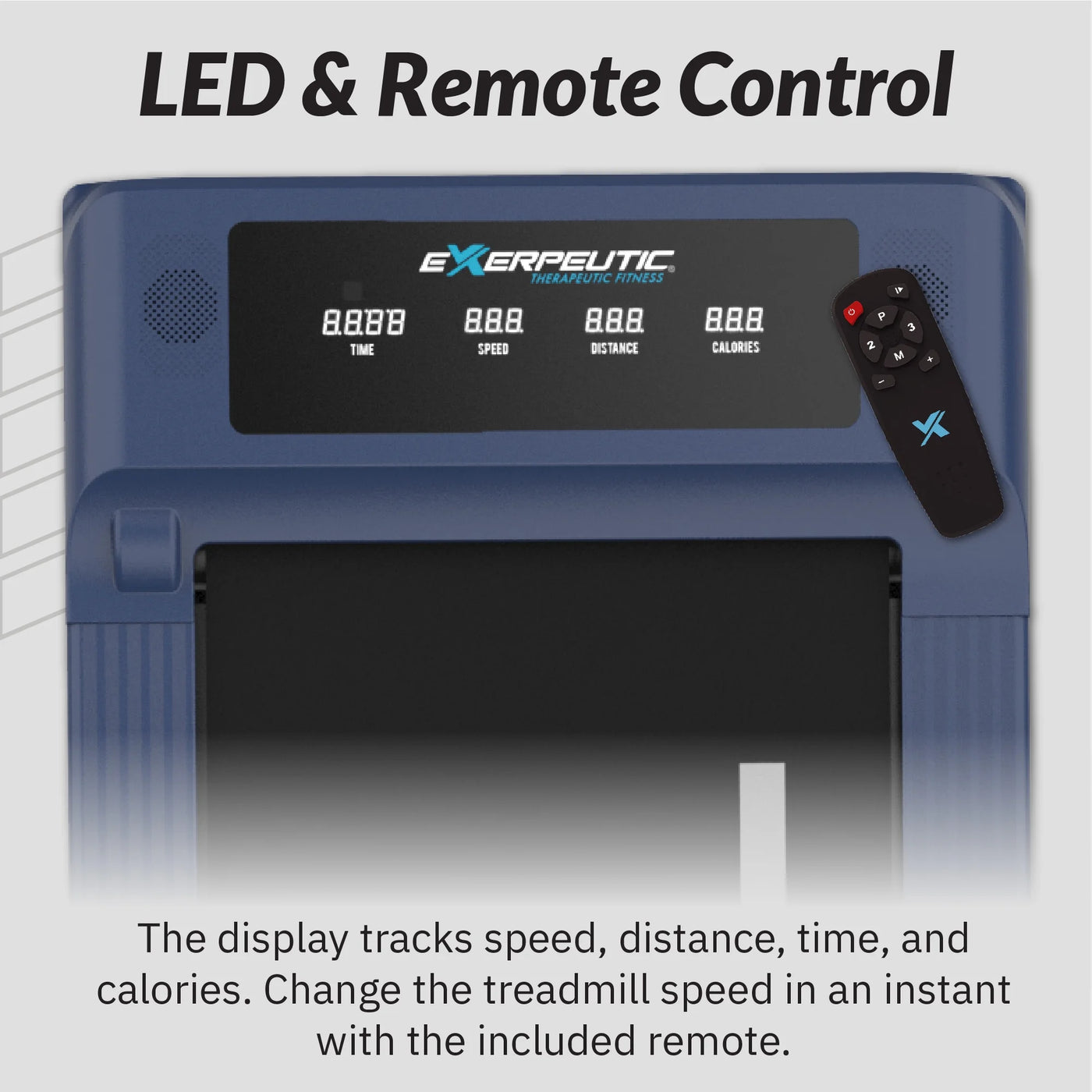 Electric Walking Desk Exercise Treadmill, Black and Blue, 400 Lb