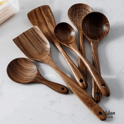 Teak Wooden Utensil Set
