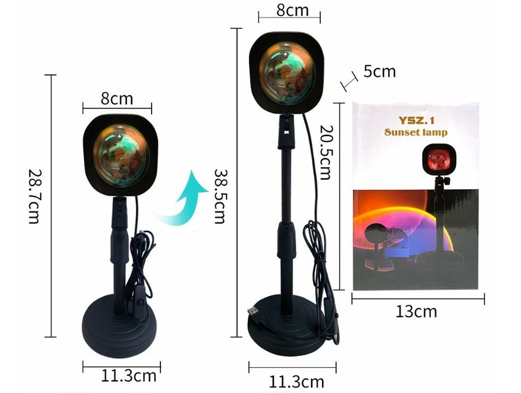 Sunset Rechargeable Projection Lamp Sunset Lamp Projection Atmosphere Sunset Lamp