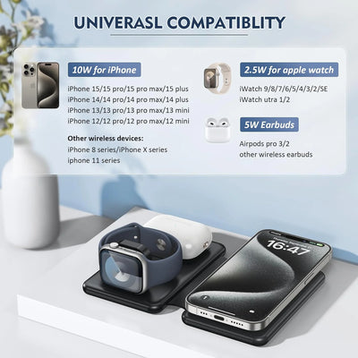 3 in 1 Foldable Charging Station 