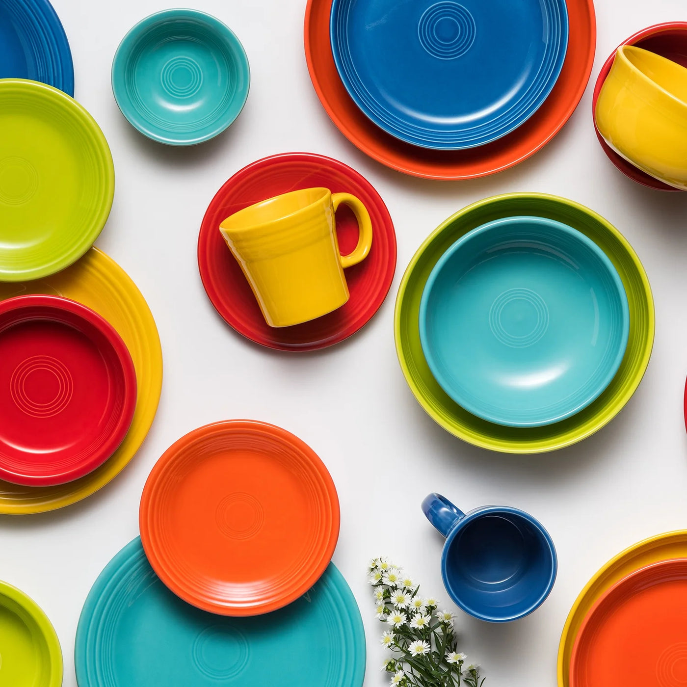 Classic 16Pc Ceramic Dinnerware Set Turquoise