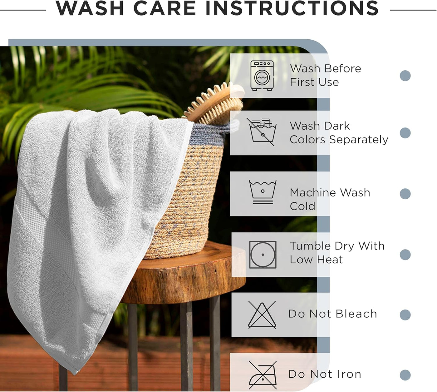 (Set of 4 Luxury Towels)100% Cotton Bath Towels,600 GSM White, Set of 4, Highly Absorbent, Plush, Soft, Quick Dry