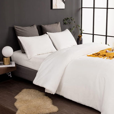 Queen Comforter Set Fluffy Bedding Comforter Sets  with 2 X Pillow Cases