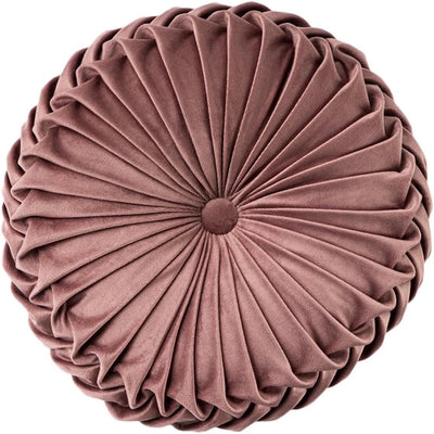 HLOVME round Velvet Pillow for Couch Small Handmade Decorative Throw Pillow for Bed Bedroom 13.7” Light Purple