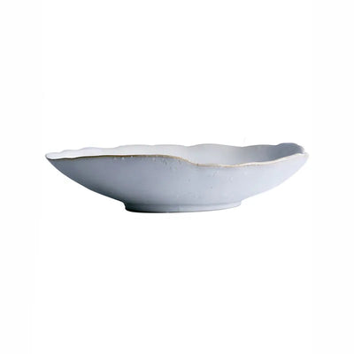Quality Tableware Nordic Household Ceramics Irregular Shape Rice Salad Bowls Flat Dishes Shallow Desserts Dishes Plate