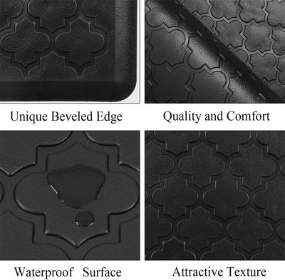 HEBE Kitchen Mat Cushioned anti Fatigue Kitchen Floor Mat Runner 20"X60" Non Slip Kitchen Mats for Floor Waterproof Kitchen Rugs and Mats Comfort Mat for Standing Desk,Sink,Laundry