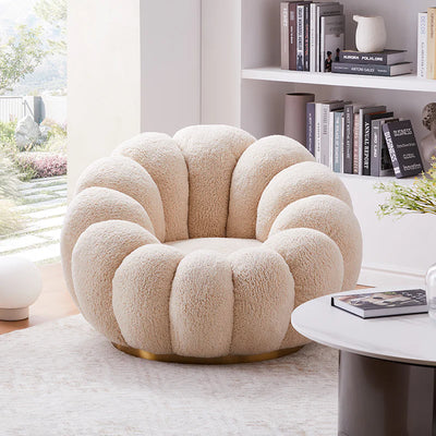 Pumpkin Swivel Accent Chair