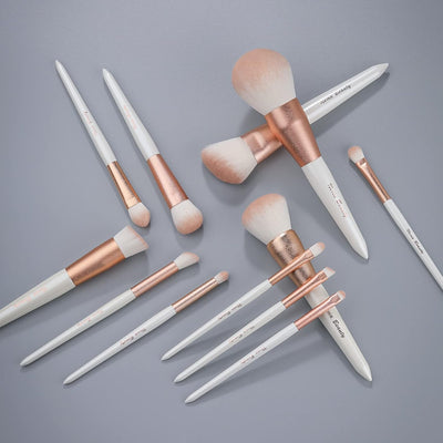 12 Pc Makeup Brushes Set, EVRCHGIEA 12Pcs Premium Eye Shadow, Eyebrows, Eyeliner, Concealer, Lip Liner, etc ,Cruelty-Free Synthetic Fiber Bristles