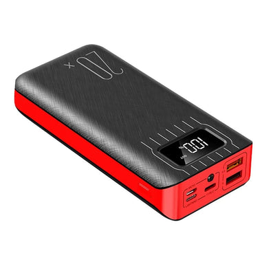 20000 mAh External Battery Power Bank Dual USB and LED Flashlight